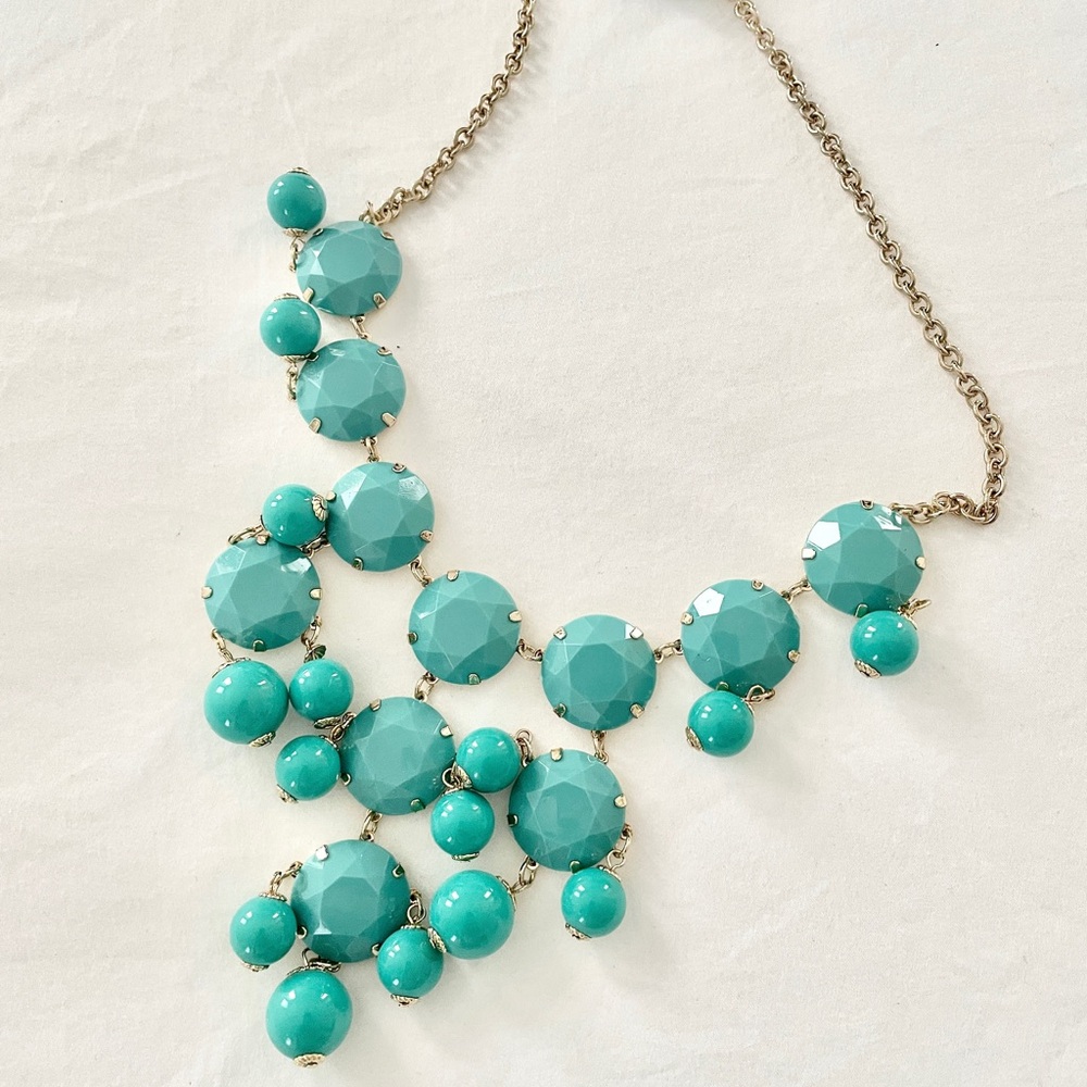 H&M Turquoise Statement Bauble Necklace - NWT